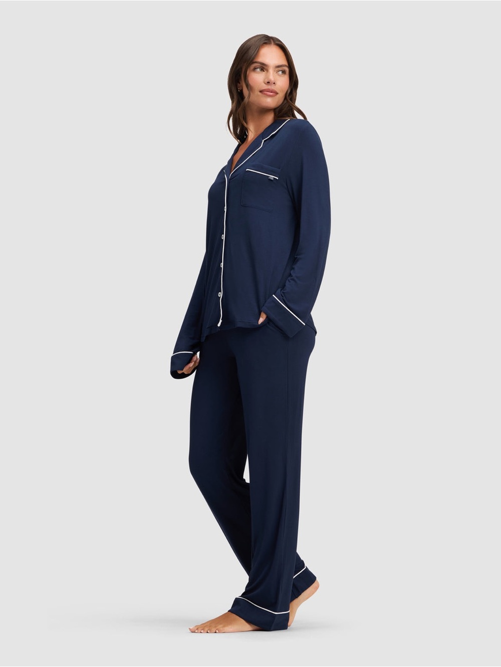 Cozy Earth Navy Blue Pajama Set sz S